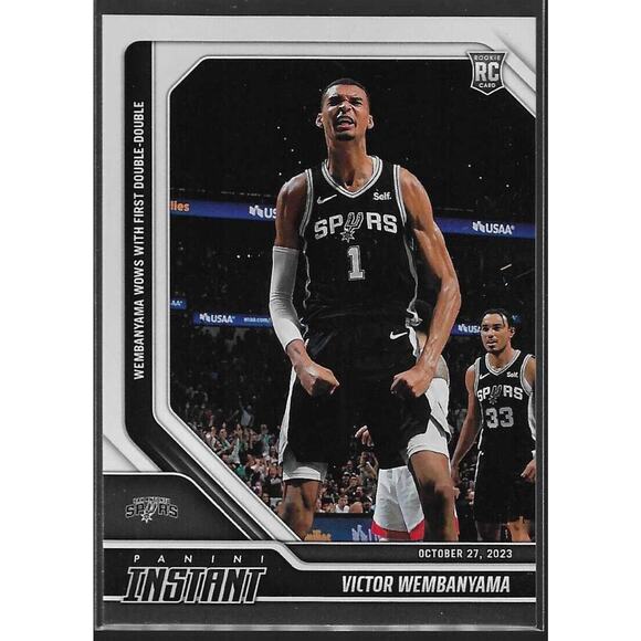 2023-24 Panini Instant /18095 Victor Wembanyama #19 Rookie RC - Picture 1 of 2
